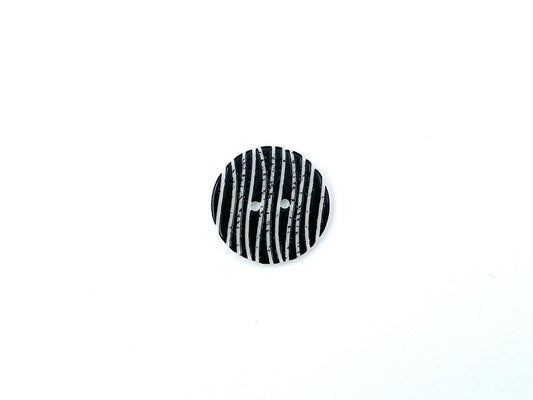 Knopf "Schwarz Weiß" 2cm Muster 4
